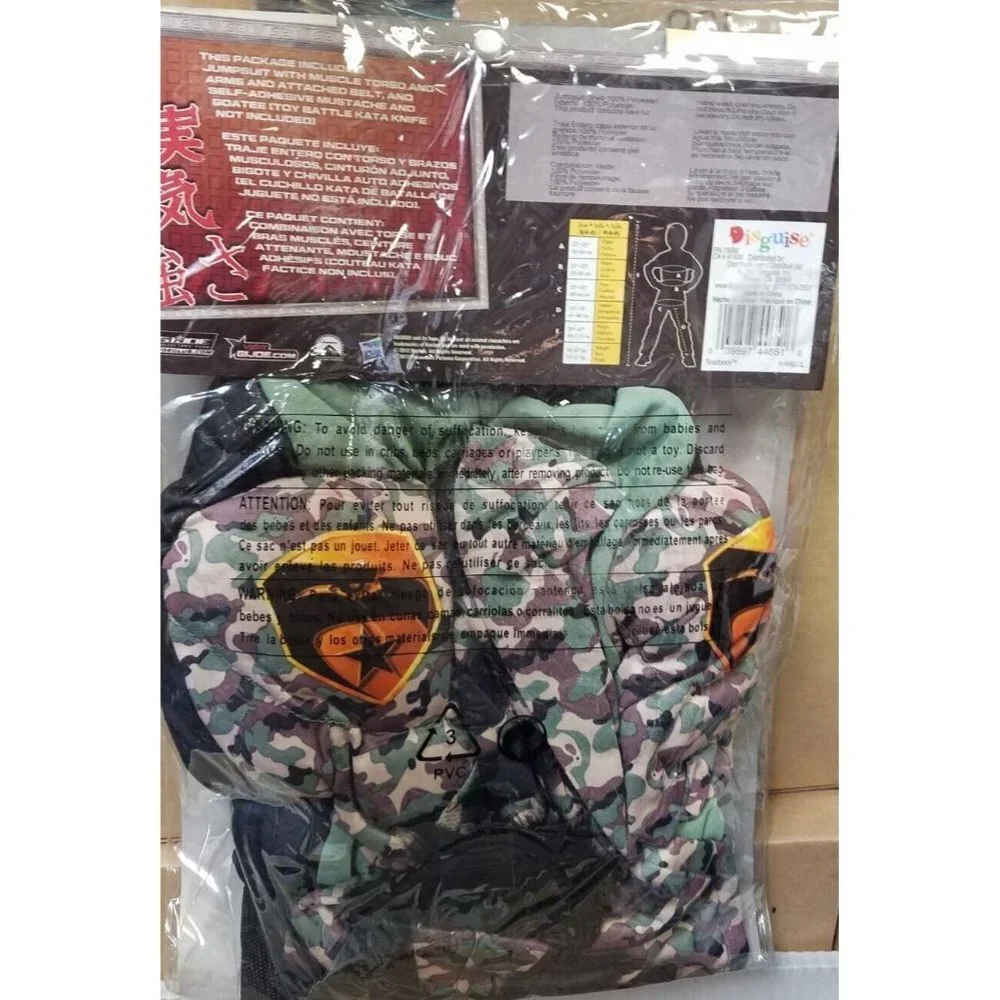 GI Joe Retaliation Roadblock Classic Muscle Child Costume Size Small (4-6) New